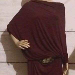 Super multi wear Burgundy Stretchy dress OS
